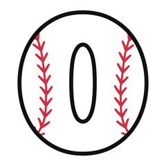 Baseball Number Design