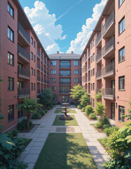 Student Living &ndash; Stunning Student Housing Illustrations for Architecture & Real Estate