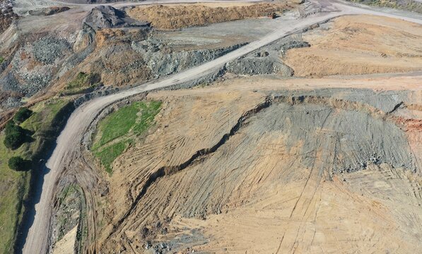 landslide on land