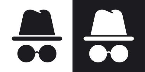 Incognito icons pack in solid style