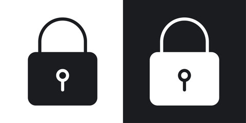 Lock icons pack in solid style