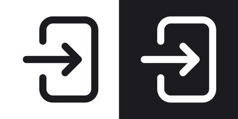 Log Out icons pack in solid style