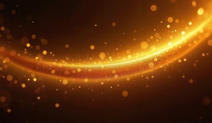 Obraz premium Vibrant abstract background with dynamic swoosh design intertwined with sparkling glitter, ethereal stardust, and luminous elements creating a captivating visual effect.