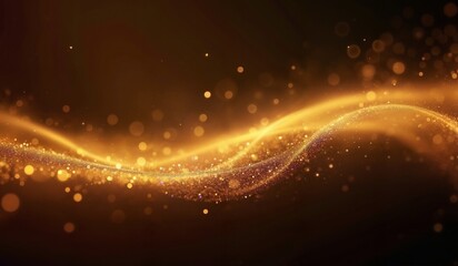 Dynamic abstract background with swirling design, glittering particles, and shimmering stardust creating a captivating and vibrant visual experience