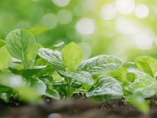 Natural pest control methods being demonstrated, with a gardener applying organic solutions to plants, surrounded by a flourishing garden free from chemical treatments.