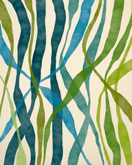 Illustration Of Layered, Overlapping Lines