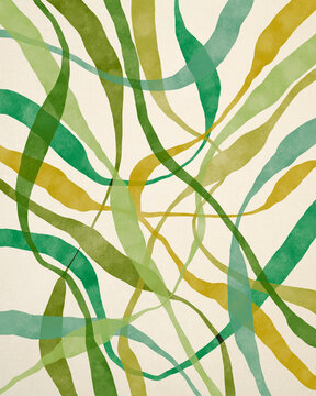 Illustration Of Layered, Overlapping Lines