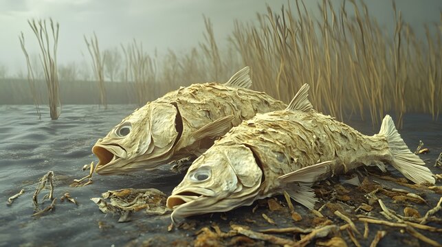 Weathered Remnants of Nature's Parables:A Surreal Underwater Landscape