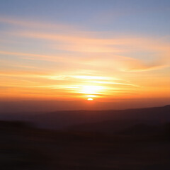Fototapeta premium Breathtaking sunset over a tranquil landscape