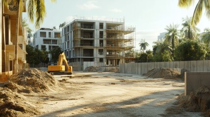 Tropical Construction Site Digger