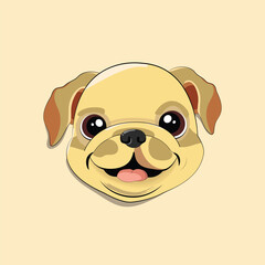cute puppy dog vector art