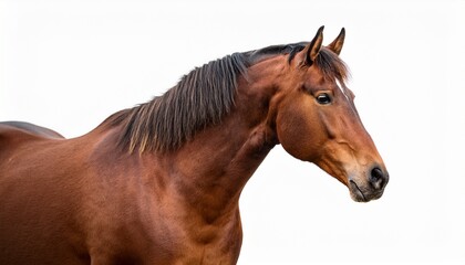 Obraz premium horse stand isolated on white