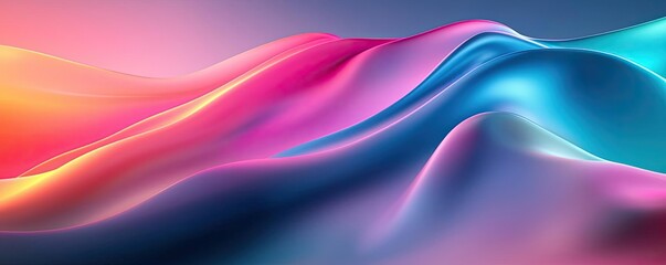 Fototapeta premium Vibrant color art abstract background idea. Vibrant abstract flowing patterns in shades of pink, blue, and purple create a dynamic visual.