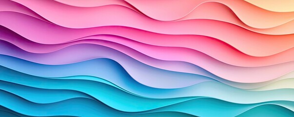 Obraz premium Pastel color illustration abstract background idea. A vibrant and flowing abstract background with colorful waves and gradients.