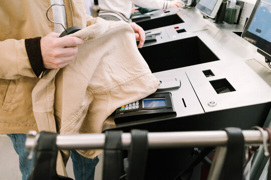 Man at Self-Checkout