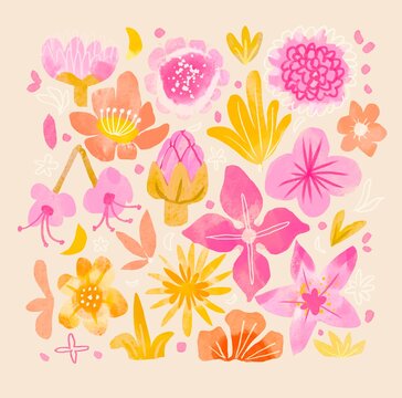 Spring botanical background 
