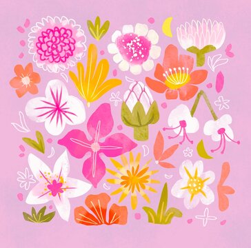Spring botanical background 