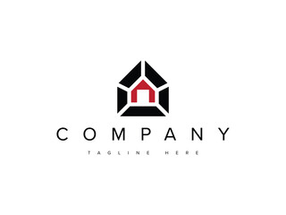 diamond gem house logo design