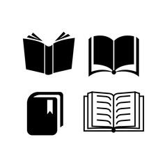 Open Book Icons Reading, Literature, Knowledge, Education, Library