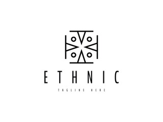 abstract creative ethnic logo design