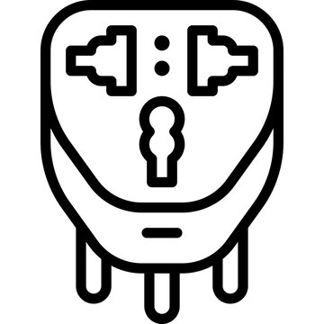 recommend clip art: power plug line icon