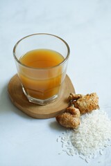 cup of healthy drink or jamu tradisional 
