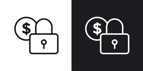 Fixed price icons set in flat filled style.