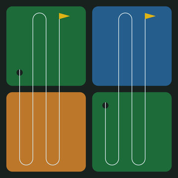 Abstract golf course