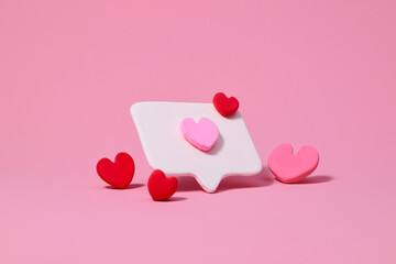 Mockup made by clay for Valentine's flying sign concept