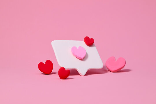 Mockup made by clay for Valentine's flying sign concept