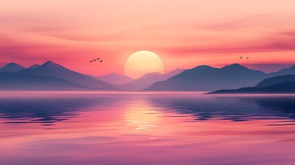 Pastel Sunset Watercolor Background. Sunrise Serenade: Soft pastel splatters in shades of pink, orange, and yellow, evoking the peaceful beauty of a sunrise over the horizon.