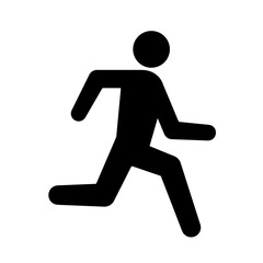 男性が走っているアイコン