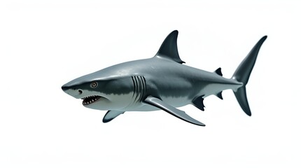 Fototapeta premium Realistic Shark Model – Fierce Ocean Predator