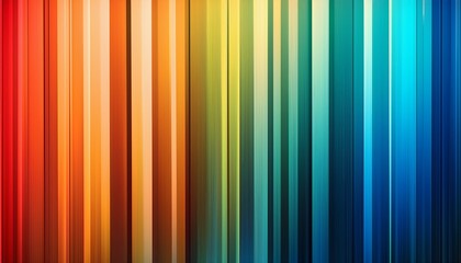 Obraz premium vibrant gradient warm to cool vertical stripes in abstract design