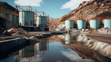 Fototapeta premium tanks mining water