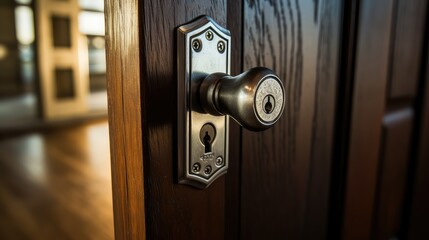 Obraz premium security locking door