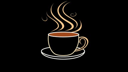 cappuccino coffee outline