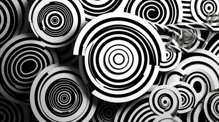 abstract black and white geometric background