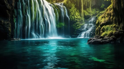 beauty blue green water