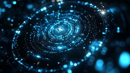 Abstract digital cryptocurrency futuristic design high resolution wallpaper