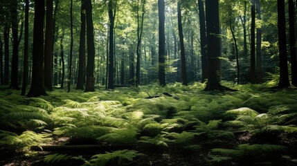 Fototapeta premium trees black shine