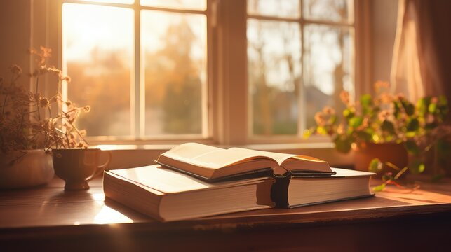 nonfiction books open