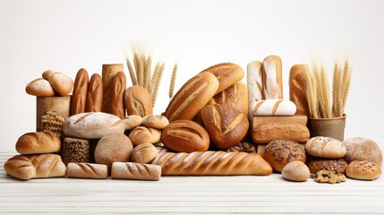 bagels grocery white background