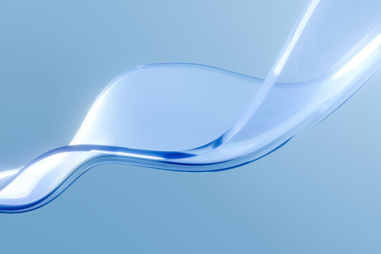 Glass abstract 3D background shapes