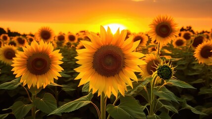 Obraz premium sungolden yellow flower backgrounds