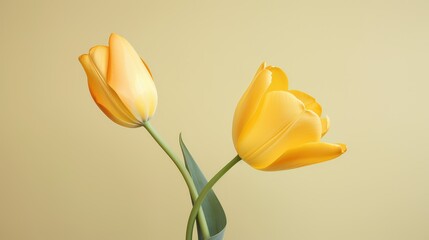 profile yellow flower illustration