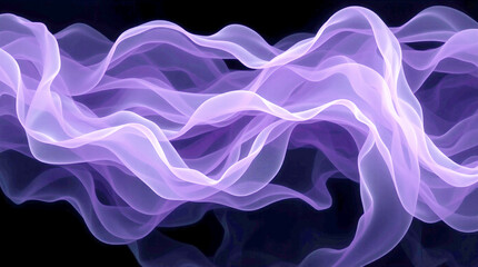 Obraz premium Purple abstract wave background modern design with copy space. Blue purple abstract dynamic wave on black background grainy vibrant color flow banner design poster cover header. Futuristic background