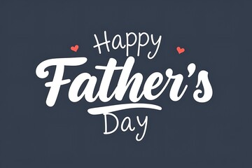 Obraz premium Happy Father’s Day Calligraphy greeting card.