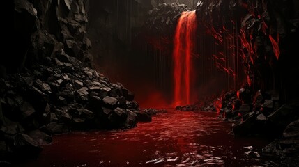 ominous bloody water