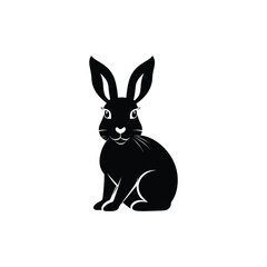Obraz premium Silhouette of a rabbit